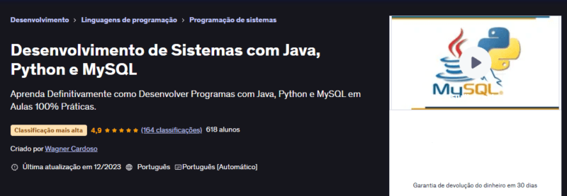 mini curso python e java